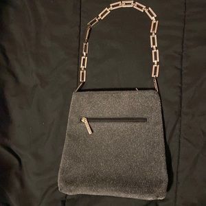 Grey Lancôme purse